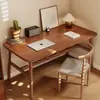 Mesa de Computador para Quarto, Mesa para Home Office, Mesa de Trabalho Simples para Meninas, Mesa Retangular Simples para Casa de Aluguel, Conjunto de Mesa e Cadeiras