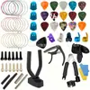 Amazon Más Vendido Set de Accesorios para Guitarra Cuerdas de Guitarra Púa Cejilla Herramienta de Cambio de Cuerdas Tres en Uno Combinación