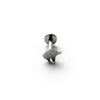 Pendientes de aleación de titanio F136 para amar los sueños estrella de cuatro puntas erizo cabeza de fantasma cara sonriente pendientes creativos para hombres y mujeres venta al por mayor