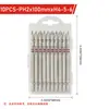 Juego de Brocas de Torque con Anillo Antideslizante de Doble Punta para Destornilladores Eléctricos, Accesorios de Herramientas Manuales para Ferretería Combinación PH2