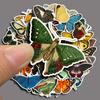 Venta al por mayor transfronteriza de Amazon mariposa vintage 54 lindas pegatinas de diario de insectos de dibujos animados equipaje diario