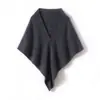 Bufanda Grande Triangular de Cachemir 100% Puro Estilo Nuevo Otoño e Invierno Cepillado Real Chal para Hombro y Cuello Pañuelo Exterior para Cheongsam