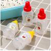 Garrafa de Molho Mini Portátil Fofa para Almoço com Molho para Salada Garrafa de Ketchup Plástico Temperos Garrafa Squeeze para Molho