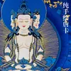 Manjushri y Madre Buda Shunthig, Nepal, Tíbet, pintura colgante thangka pintada a mano, pintura decorativa para sala de estar, estudio, sala de té, Huang Caishen