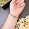 Flores Pulsera de oro de Vietnam nuevo temperamento chino retro estilo nacional durante mucho tiempo no se desvanece accesorios de Yiwu una generación de cabello