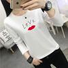 2673 # Camiseta de Manga Longa para Mulheres Algodão Puro (Foto Real Tirada) (95% Algodão 5% Elastano) (Novo Tamanho XXL)