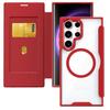 Para 2025 Samsung S25Ultra Funda de Cuero Magnética abatible para Teléfono Móvil Antirrobo Cepillo s24 Tarjeta A54 Funda Protectora