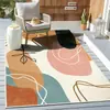 Manta para Mesa de Centro Abstrata Minimalista TUME para Sala de Estar, com Base TPR de Caxemira, Manta para Quarto ao Lado da Cama, Tapete Simples