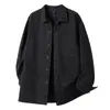 2025 Nuevo Otoño Retro Japonés Ropa de Trabajo Camisa para Hombre Versátil Suelta Casual Color Sólido Camisa Americana Trendy