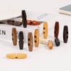 Botón de Cuerno de Madera Combinable Abrigo Cortavientos para Hombre y Mujer Accesorios de Botones Ropa para Niños Suéter Abrigo Botón Oliva