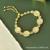 Pulsera con Incrustaciones de Ágata Hielo Calcedonia Superficie de Huevo Cobre Plateado Jade Pulsera de Jade Joyería Suministro en Vivo Venta al Por Mayor