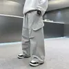 Z5857 Moda Casual de Outono para Meninos, Calça Cargo Reta Estilosa, Tendência de Calça Longa Solta