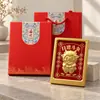 Año de la Oveja Zodiaco Oveja Portafotos Adorno Riqueza Diaria Un Día Set de Adornos Dorados Regalo de Actividad Fábrica Venta al por Mayor