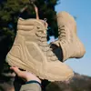 Zapatos de entrenamiento y gaming transpirables, ligeros, de tamaño grande y transfronterizos, diseñados para fuerzas especiales, senderismo al aire libre y combate, con construcción duradera y diseño de media a alta caña para hombre.