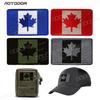 Aotu Dore Canadá Bandera Canadiense Bandera Quiye Brazalete Bordado Insignia Velcro