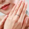 Anillo de plata s925 con forma de corazón y cruz de moda con diamantes para mujer, anillo romántico pequeño y fresco, joya para mano de chica dulce