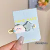 Dulce pasador de nube azul y estrella para mujer, pasador de alta gama para flequillo y laterales que no daña el cabello, pinza de pico de pato de dibujos animados