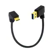 Cabo de Dados e Carregamento para Computador, Notebook, Celular - Versão USB 3.0 Banhado a Ouro - Ângulo de 90 Graus Tipo-A / Tipo-C para Cima e para Baixo