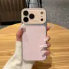 Funda de teléfono de lujo con estampado de leopardo y ventana grande, adecuada para Apple 17 Pro Max, iPhone 16, anticaída 15P, galvanizada 14 Pro