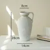 Jarrón de Cerámica Estilo Wabi-Sabi Arreglo Floral Adornos Decoración del Hogar de Gama Alta de Nicho Jarrón Adornos de Cerámica Maceta de Cerámica Zen