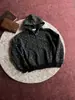 Sudadera cárdigan a rayas con estampado de estrellas retro americano para hombre, corte ajustado corto, otoño e invierno, chaqueta con capucha de alta gama