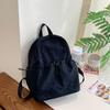 Mochila Casual de Color Sólido Nueva Ligera para Niños Diseño de Nicho Primavera 2025 Bolsa Escolar para Estudiantes Mochila Pequeña para Viajes