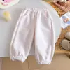 Pantalones Jogger de Moda Elegantes para Niñas 2026 Otoño Nuevos Lindos Dulces de Encaje Casual Versátiles Pantalones de Chándal para Bebés Niñas