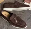 Venta directa de fábrica 2023 Versión alta Zapatos casuales para mujer con pedal LP, suela blanda, mocasines de cuero cómodos y versátiles