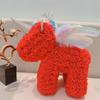 Unicórnio de Flor Preservada Natal Dia dos Namorados Aniversário Presente Coroa de Rosas Véu Fabricante de Unicórnios Grandes