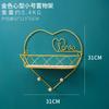 Gancho Decorativo de Hierro Nórdico con Carta de Amor para Pared de Sala de Estar, Gancho para Llaves, Gancho Metálico para Abrigos para Dormitorio, Gancho en Hilera