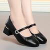 Uma geração de sapatos femininos únicos 2024 Mary Jane sapatos com saia primavera e outono mãe sapatos fundo macio confortável nova cabeça quadrada