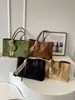 Bolsa Grande Retro Fosca Estilo Coreano para Mulheres 2025 Nova Moda Outono e Inverno Bolsa de Ombro Tote Bolsa para Comutar Bolsa de Axila