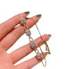 Pulsera cuadrada europea y americana de oro con cordón y micro incrustaciones de circonitas 2023 nicho temperamento versátil joyería de mano J121