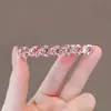 2023 Novo Estilo Grampo de Cabelo de Cristal Imitação Feminino Diamante Clipe Lateral para Mechas Elegante Clipe Bico de Pato para Cabelo Quebrado Grampo de Cabelo Acessórios de Cabeça para Cabelo