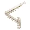 Tendedero plegable, barra de ropa retráctil, tendedero invisible para balcón montado en la pared, accesorio para secar ropa
