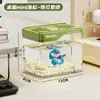 Acuario de Plástico Transparente para Escritorio, Resistente a Caídas y Trituración, Tanque Creativo con Paisaje para Tortugas, Acuario, Tanque Ecológico para Oficina