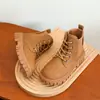 Botas Martin para Niña Modelos Otoño e Invierno 2026 Botas de Media Caña para Niños Botas de Estudiante Botas de Cuero para Niños Estilo Británico