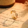 Popular Anillo de Nariz de Cerdo Incrustado con Circonitas de Lujo para Mujeres, Estilo de Nicho, Versátil, Elegante, Anillo de Moda de Alta Gama