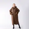 Robe com Capuz e Capa Estola Forrada com Fleece, Capa Elegante de Alta Qualidade, Cardigã de Tricô de Pelo de Coelho Rex, Imitação de Visom