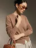 Cardigan de Tricô Il Order2026 Verão Novo Estilo Gola Redonda para Mulheres, Mistura de Lã e Seda Top Emagrecedor