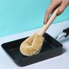 KOMEKI.108AAA. Cepillo de Pote para Cabello Castaño Natural Utensilios de Cocina Tazón Taza Mango de Madera Cepillo de Limpieza Estilo zakka