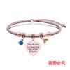 Pulsera Europea y Americana transfronteriza hueso de serpiente día del maestro acero inoxidable diamante azul conmemorativa regalo de vacaciones grabado pulsera de acero de titanio al por mayor