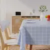 Mantel PVC Mantel Cuadros Simples Estilo Ins Tapete Rectangular para Mesa Lujo Ligero Sensación de Alta Gama Impermeable y a Prueba de Aceite Tapete para Mesa