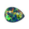 Huagang Gemstone Em Forma de Pêra OPAL Artificial Pedra Pedra Nua Anel de Pedra Cor da Face OPAL Em Forma de Gota Diamante de Fundo Plano