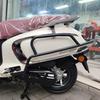 Adecuado para Suzuki US125T tubos de acero al carbono delanteros y traseros negro esmerilado instalación multipunto no destructiva de parachoques protectores para todo el vehículo