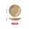 Novo Prato de Cerâmica Criativo Estilo Japonês Retrô Redondo Prato para Comida Ocidental Prato para Bife Fábrica Atacadista de Louças para Casa e Hotel