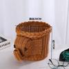 Cesto de Armazenamento Artesanato Imitação Rattan Cesto de Pão Ornamentos Feitos à Mão Cesto de Armazenamento de Animais Simulados