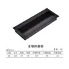 Manija de cajón oculta aleación de aluminio ranura empotrada interior invisible manija oculta puerta de gabinete móvil hebilla de puerta corrediza
