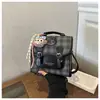 2026 Nueva Moda Trendy Linda Juvenil Bolso de Cuadros Mochila de Gran Capacidad para Viajes Diarios con Colgante para Mujeres