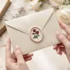 Sello de Cera con Relieve Artístico Floral de Latón Macizo Sello de Cera Patrón de Flor Sello para Diario de Boda Venta al por Mayor